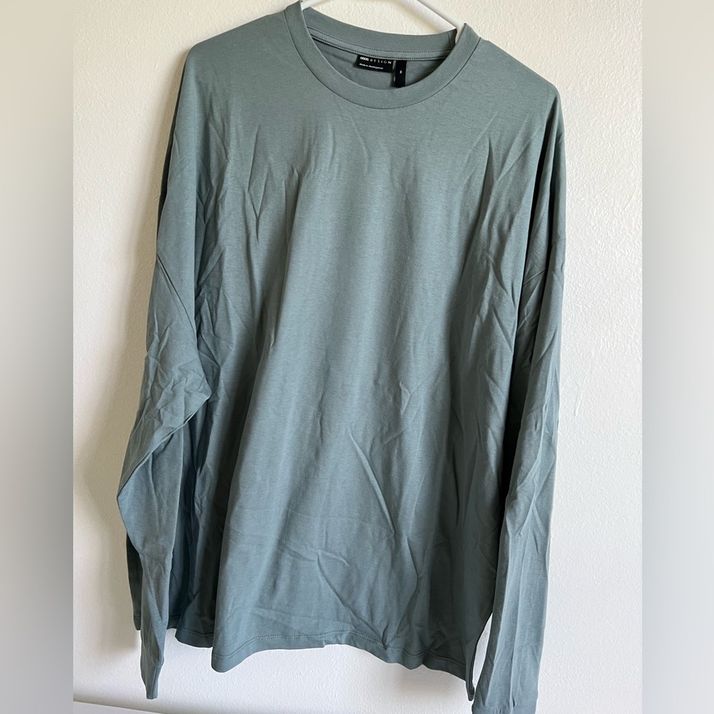 Blue ASOS Design Long sleeve shirt  Men’s M